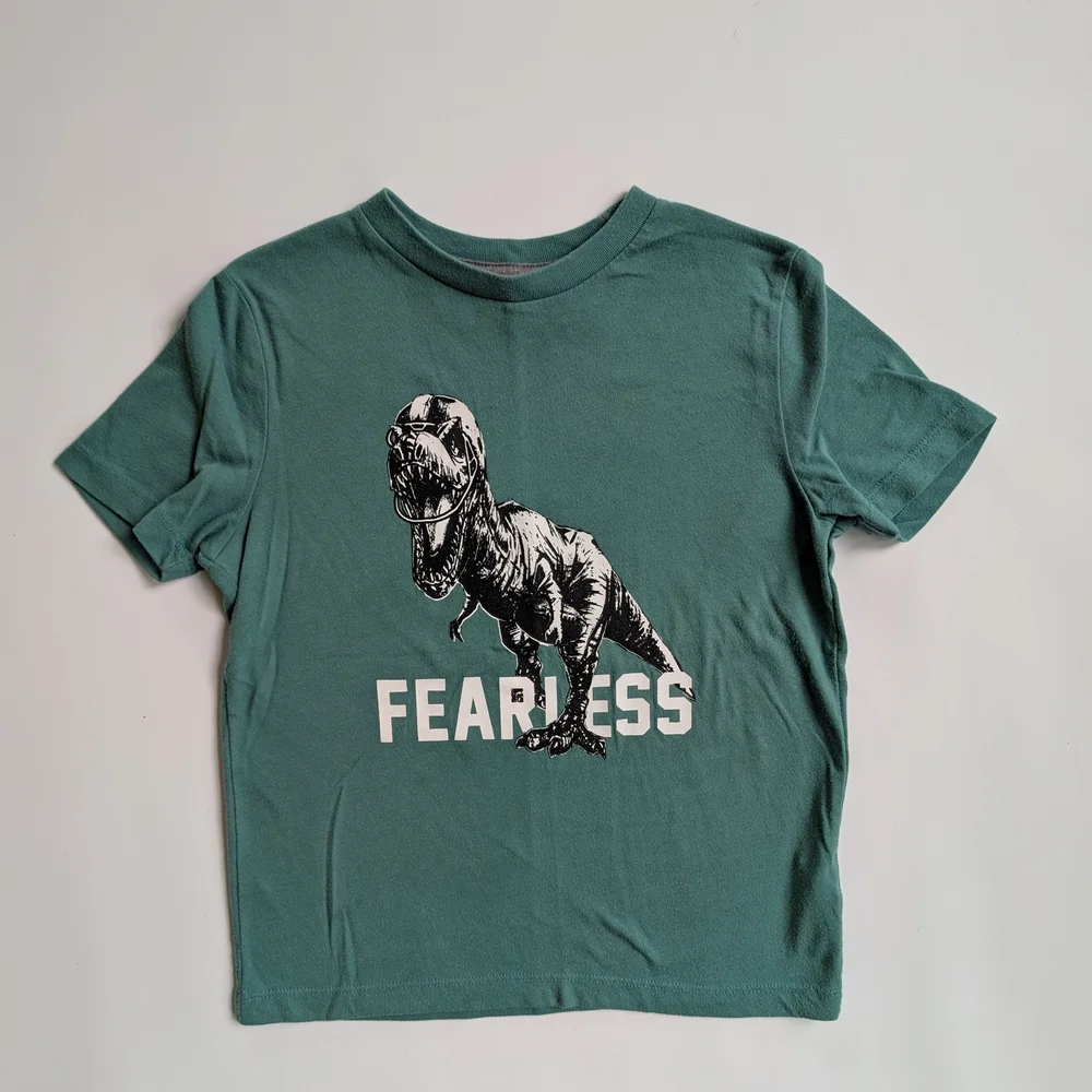 Old Navy Fearless Dino Graphic Tee - Teal